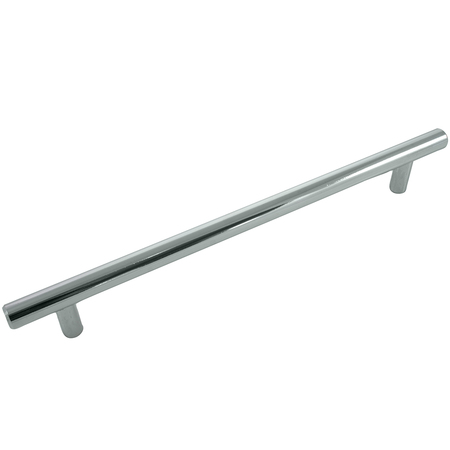 LAUREY Steel T-Bar Pull, Polished Chrome, 192mm c/c, 241mm o/a 87426